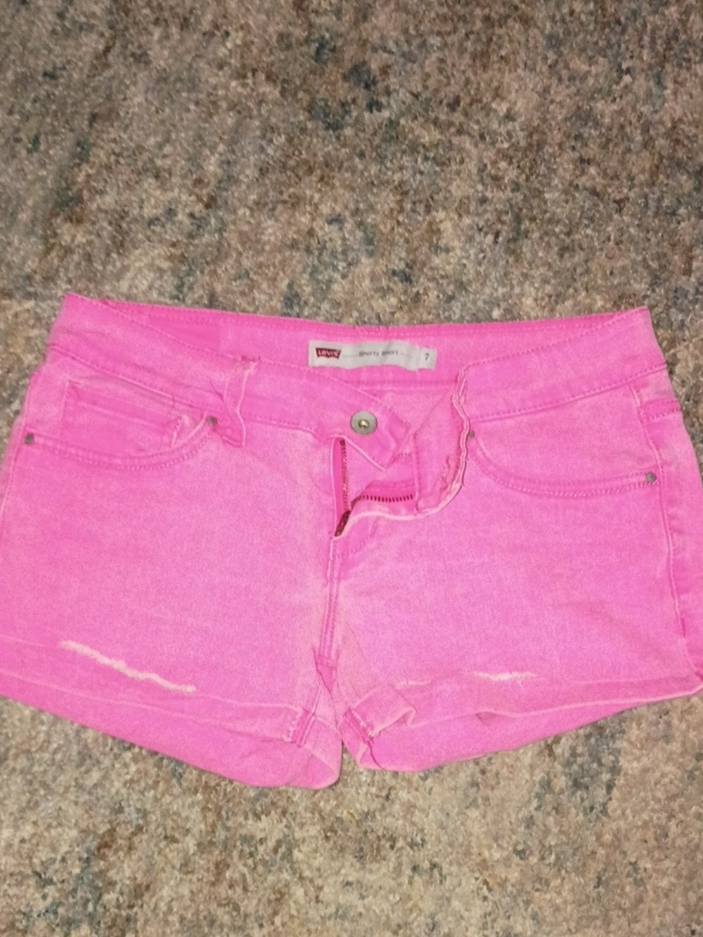 Levi's Hot Pink Women's Denim Cutoff Shorts